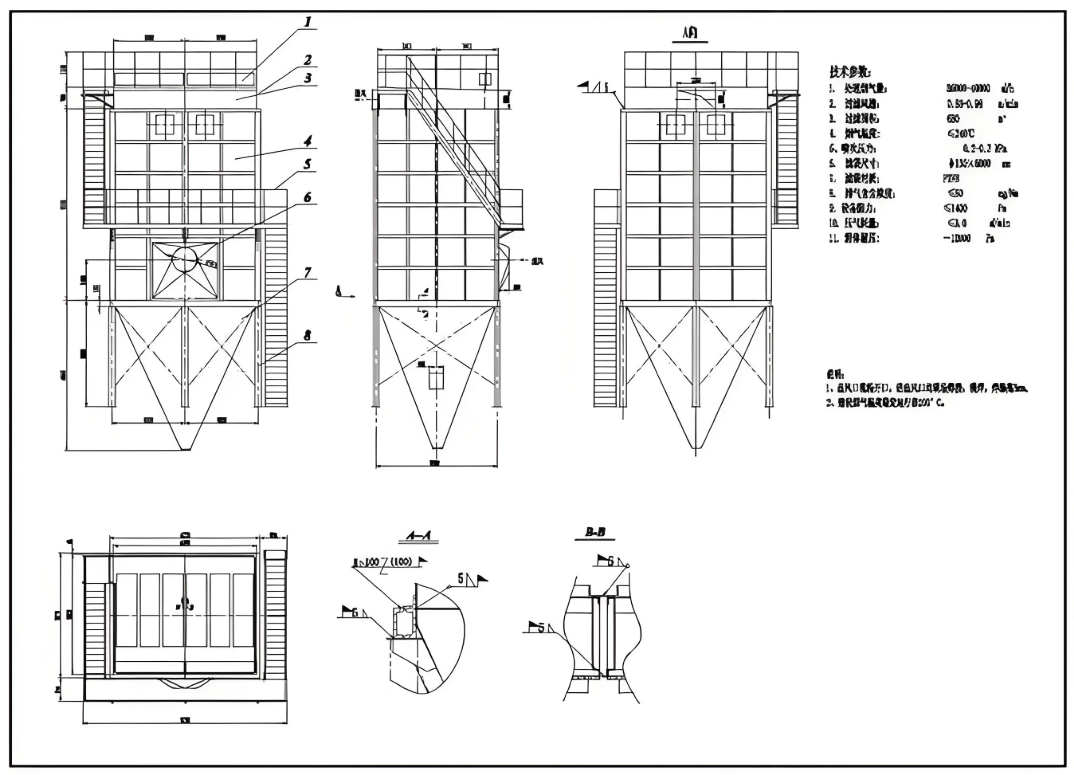 北京除塵設備專業維護團隊施工圖